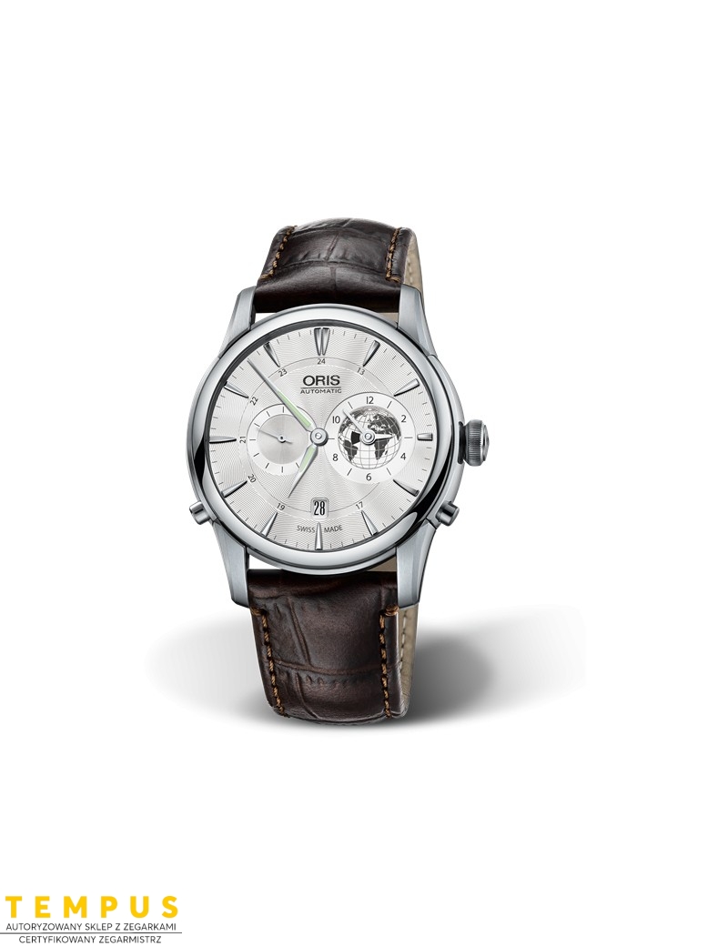 Zegarek męski Oris Greenwich Mean Time Limited Edition 01 690 7690 4081-Set Ls - Zegarki ORIS Zegarek męski Oris Greenwich Mean Time Limited Edition 01 690 7690 4081-Set Ls - Zegarki ORIS