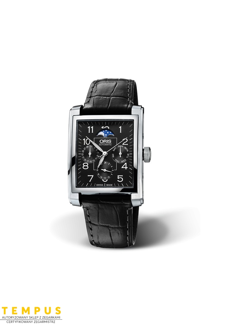 Zegarek męski Oris Rectangular Complication 01 582 7658 4034-07 5 23 71Fc - Zegarki ORIS Zegarek męski Oris Rectangular Complication 01 582 7658 4034-07 5 23 71Fc - Zegarki ORIS