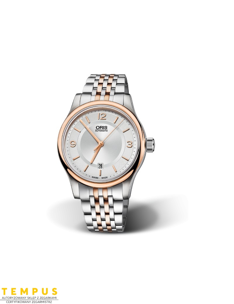 Zegarek klasyczny męski Oris Classic Date 01 733 7594 4331-07 8 20 12 - Zegarki ORIS