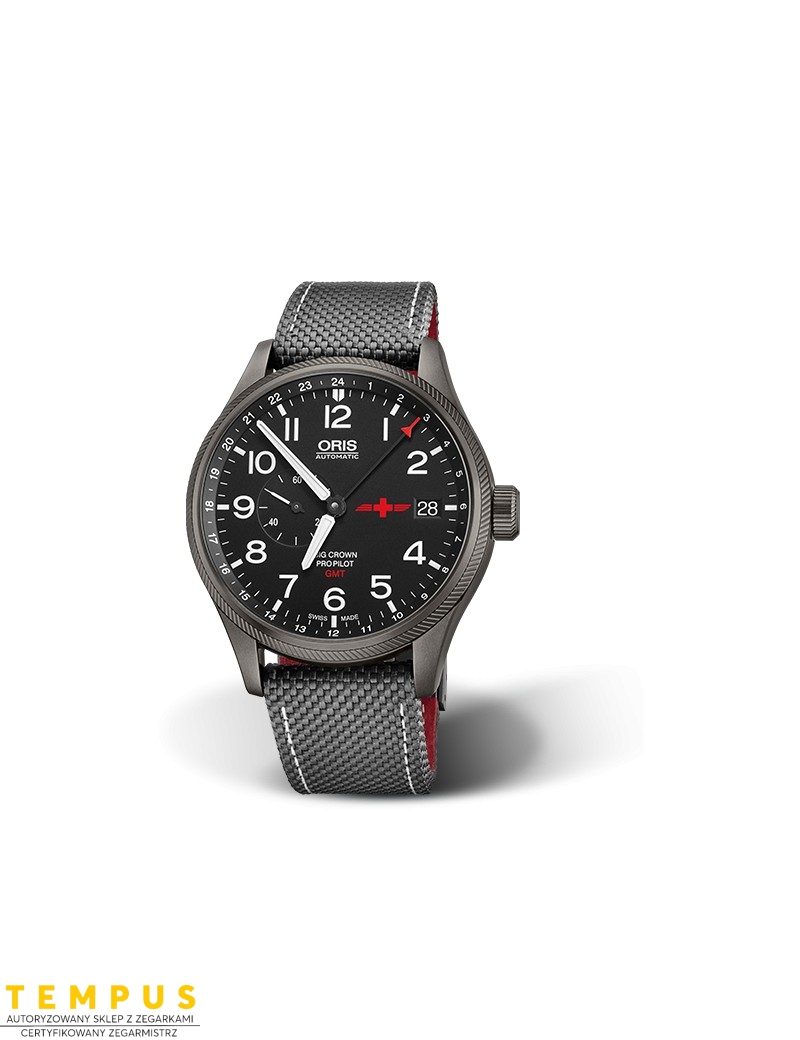 Zegarek męski Oris Gmt Rega Limited Edition 01 748 7710 4284-Set - Zegarki ORIS Zegarek męski Oris Gmt Rega Limited Edition 01 748 7710 4284-Set - Zegarki ORIS