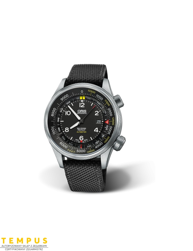 Zegarek lotniczy męski Oris Big Crown Propilot Altimeter With Feet Scale 01 733 7705 4134-Set 5 23 15Fc - Zegarki ORIS Zegarek lotniczy męski Oris Big Crown Propilot Altimeter With Feet Scale 01 733 7705 4134-Set 5 23 15Fc - Zegarki ORIS