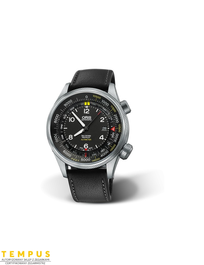 Zegarek lotniczy męski Oris Big Crown Propilot Altimeter With Feet Scale 01 733 7705 4134-Set 5 23 19Fc - Zegarki ORIS Zegarek lotniczy męski Oris Big Crown Propilot Altimeter With Feet Scale 01 733 7705 4134-Set 5 23 19Fc - Zegarki ORIS