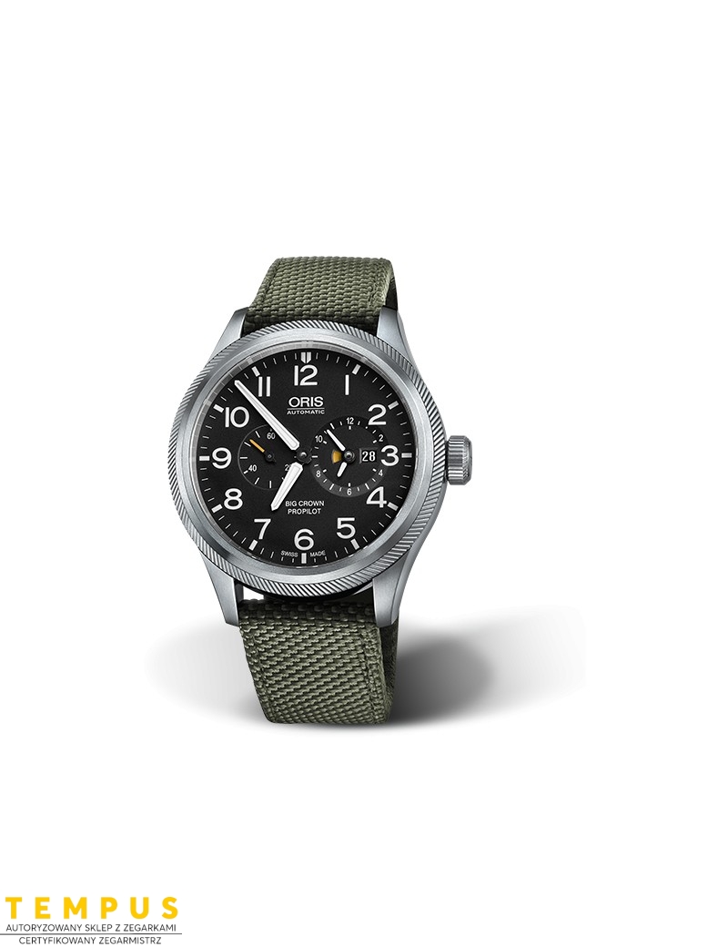 Zegarek lotniczy męski Oris Big Crown Propilot Worldtimer 01 690 7735 4164-07 5 22 14Fc - Zegarki ORIS