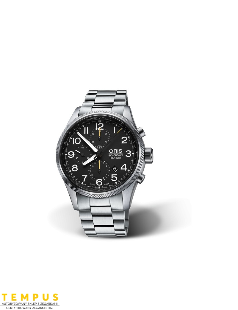 Zegarek lotniczy męski Oris Big Crown Propilot Chronograph 01 774 7699 4134-07 8 22 19 - Zegarki ORIS