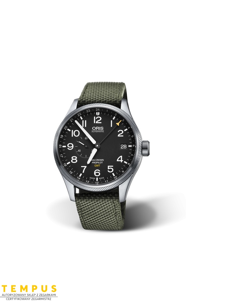 Zegarek lotniczy męski Oris Big Crown Propilot Gmt Small Second 01 748 7710 4164-07 5 22 14Fc - Zegarki ORIS Zegarek lotniczy męski Oris Big Crown Propilot Gmt Small Second 01 748 7710 4164-07 5 22 14Fc - Zegarki ORIS