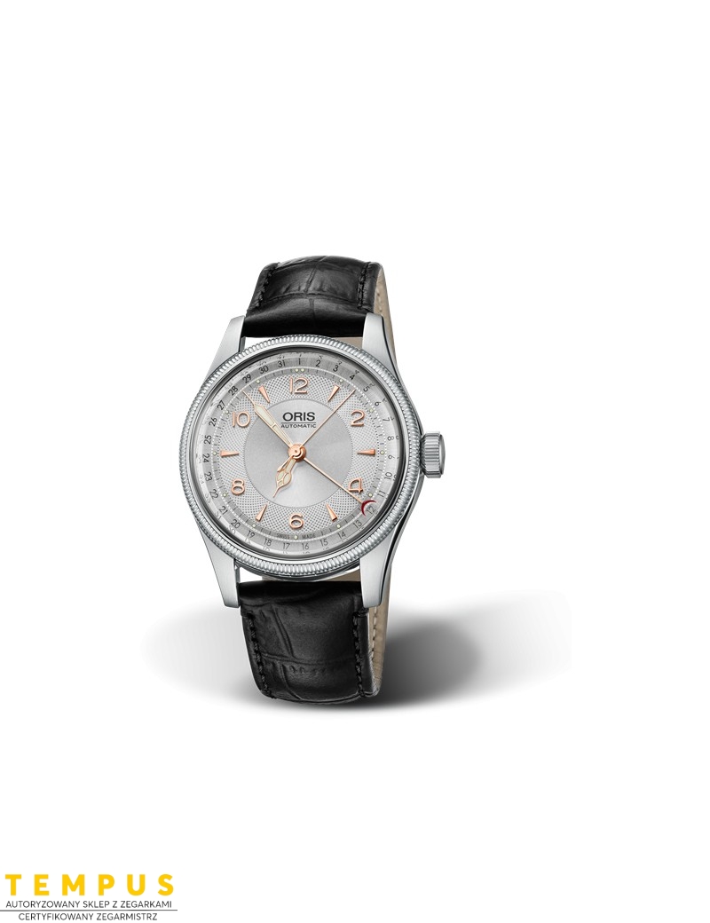 Zegarek lotniczy męski Oris Big Crown Original Pointer Date 01 754 7696 4061-07 5 20 53 - Zegarki ORIS