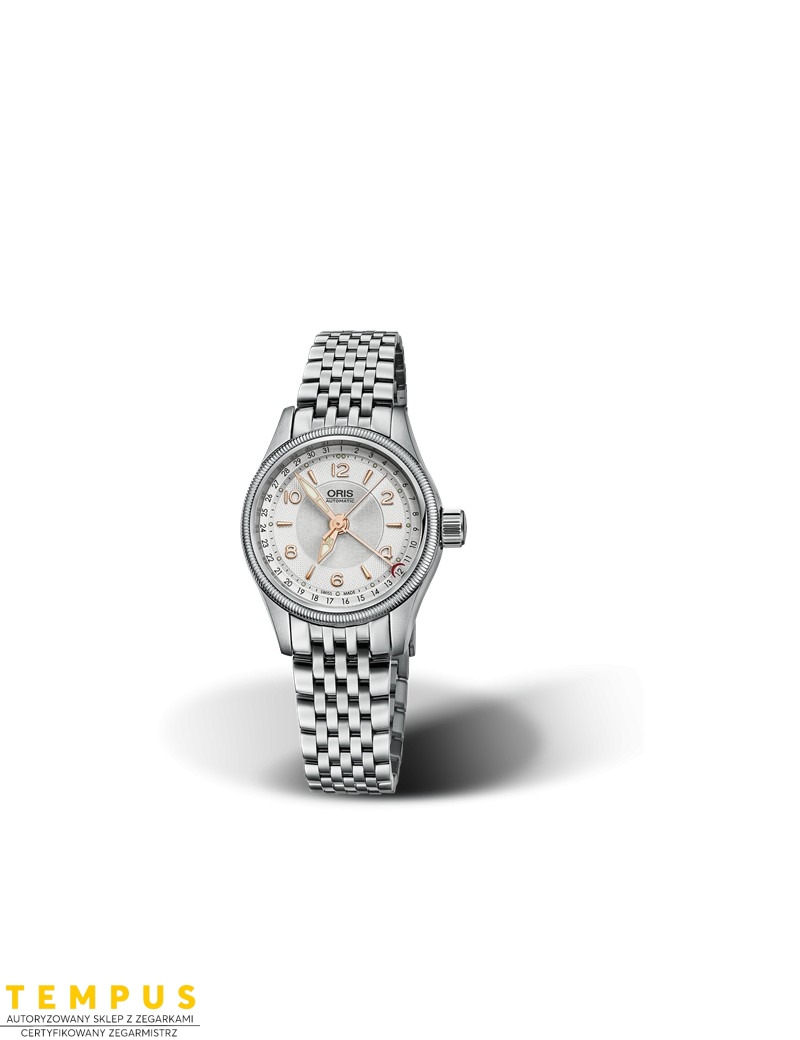 Zegarek lotniczy damski Oris Big Crown Pointer Date 01 594 7680 4031-07 8 14 30 - Zegarki ORIS