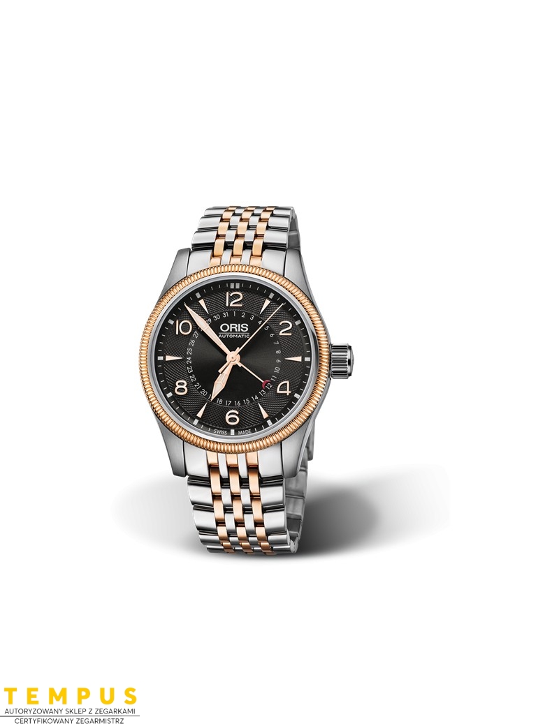 Zegarek lotniczy męski Oris Big Crown Pointer Date 01 754 7679 4364-07 8 20 32 - Zegarki ORIS