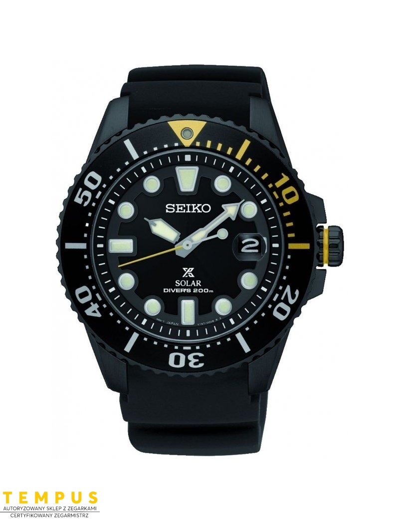 Zegarek sportowy męski Seiko Prospex Solar Diver Sne441P1 - Zegarki SEIKO Zegarek sportowy męski Seiko Prospex Solar Diver Sne441P1 - Zegarki SEIKO