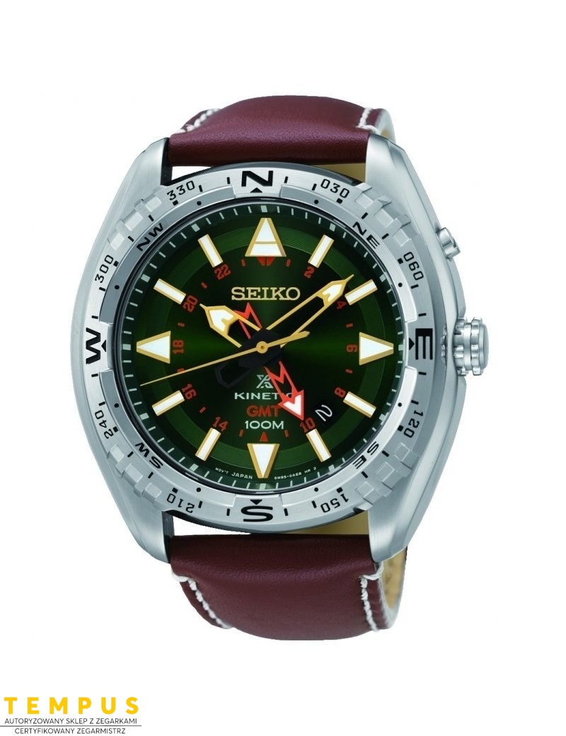 Zegarek sportowy męski Seiko Prospex Kinetic Sun051P1 - Zegarki SEIKO