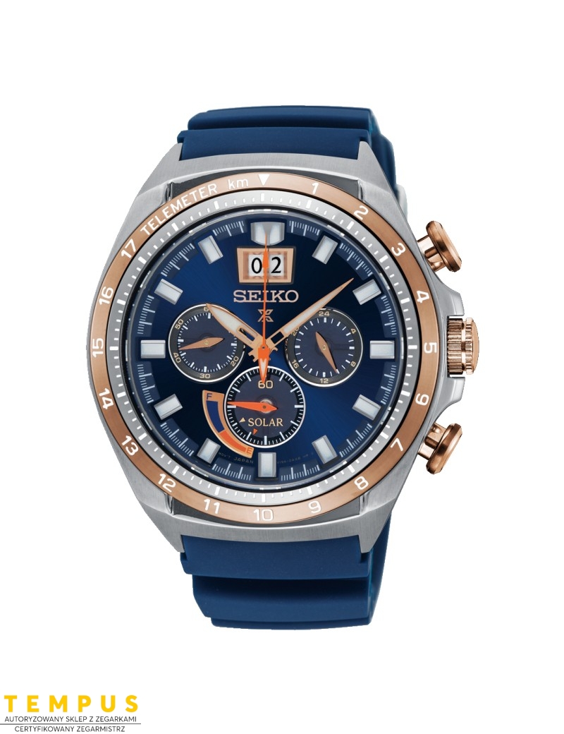 Zegarek sportowy męski Seiko Prospex Solar Ssc666P1 Chronograph - Zegarki SEIKO