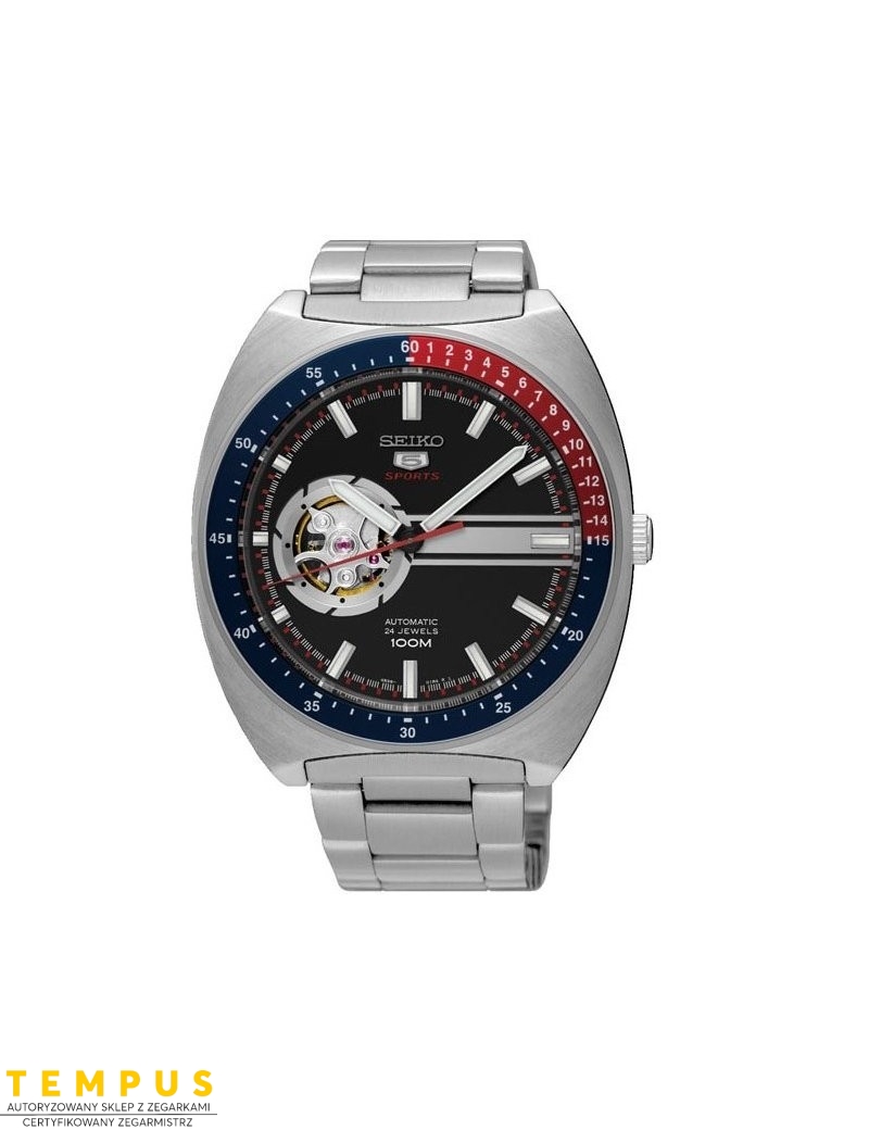 Zegarek sportowy męski Seiko 5 Sports Automatic Ssa329K1 Open Heart - Zegarki SEIKO