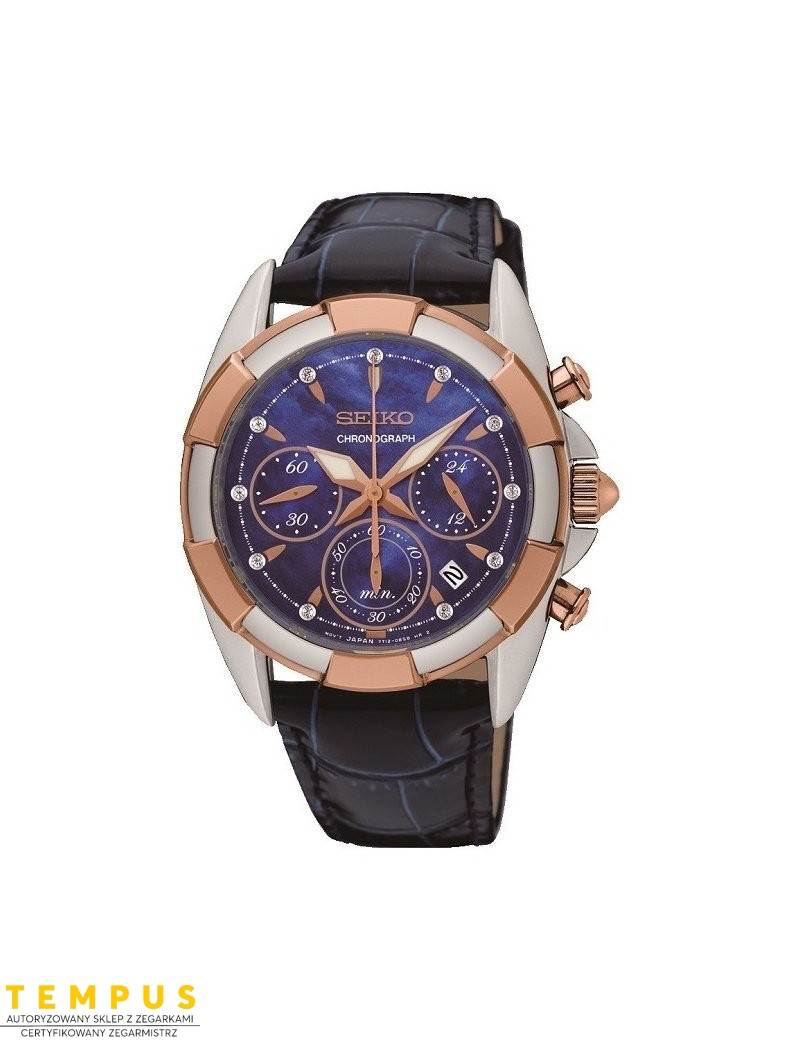Zegarek damski Seiko Chronograph Ladies Srw810P1 - Zegarki SEIKO Zegarek damski Seiko Chronograph Ladies Srw810P1 - Zegarki SEIKO