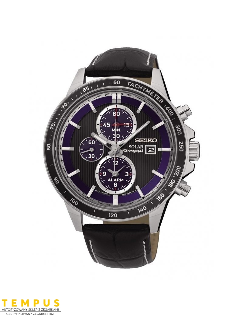 Zegarek sportowy męski Seiko Solar Chronograph Ssc437P1 - Zegarki SEIKO Zegarek sportowy męski Seiko Solar Chronograph Ssc437P1 - Zegarki SEIKO