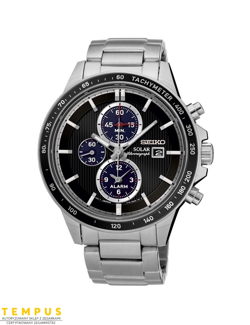 Zegarek sportowy męski Seiko Solar Chronograph Ssc435P1 - Zegarki SEIKO Zegarek sportowy męski Seiko Solar Chronograph Ssc435P1 - Zegarki SEIKO