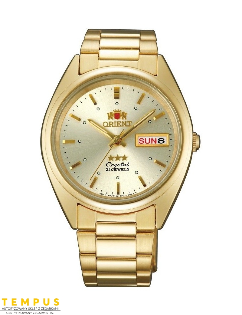 Zegarek klasyczny, elegancki męski, unisex Orient FAB00002C9 Three Stars Crystal - Zegarki ORIENT Zegarek klasyczny, elegancki męski, unisex Orient FAB00002C9 Three Stars Crystal - Zegarki ORIENT