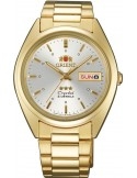 Zegarek klasyczny, elegancki męski, unisex Orient FAB00002W9 Three Stars Crystal - Zegarki ORIENT