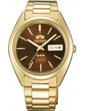 Zegarek klasyczny, elegancki męski, unisex Orient FAB00004T9 Three Stars Crystal - Zegarki ORIENT