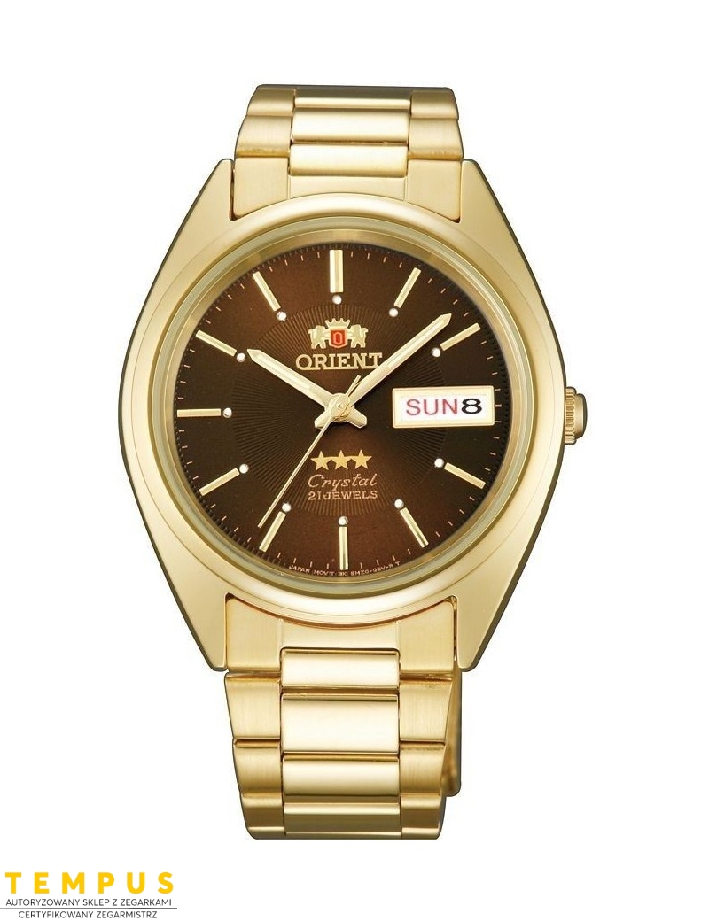 Zegarek klasyczny, elegancki męski, unisex Orient FAB00004T9 Three Stars Crystal - Zegarki ORIENT Zegarek klasyczny, elegancki męski, unisex Orient FAB00004T9 Three Stars Crystal - Zegarki ORIENT
