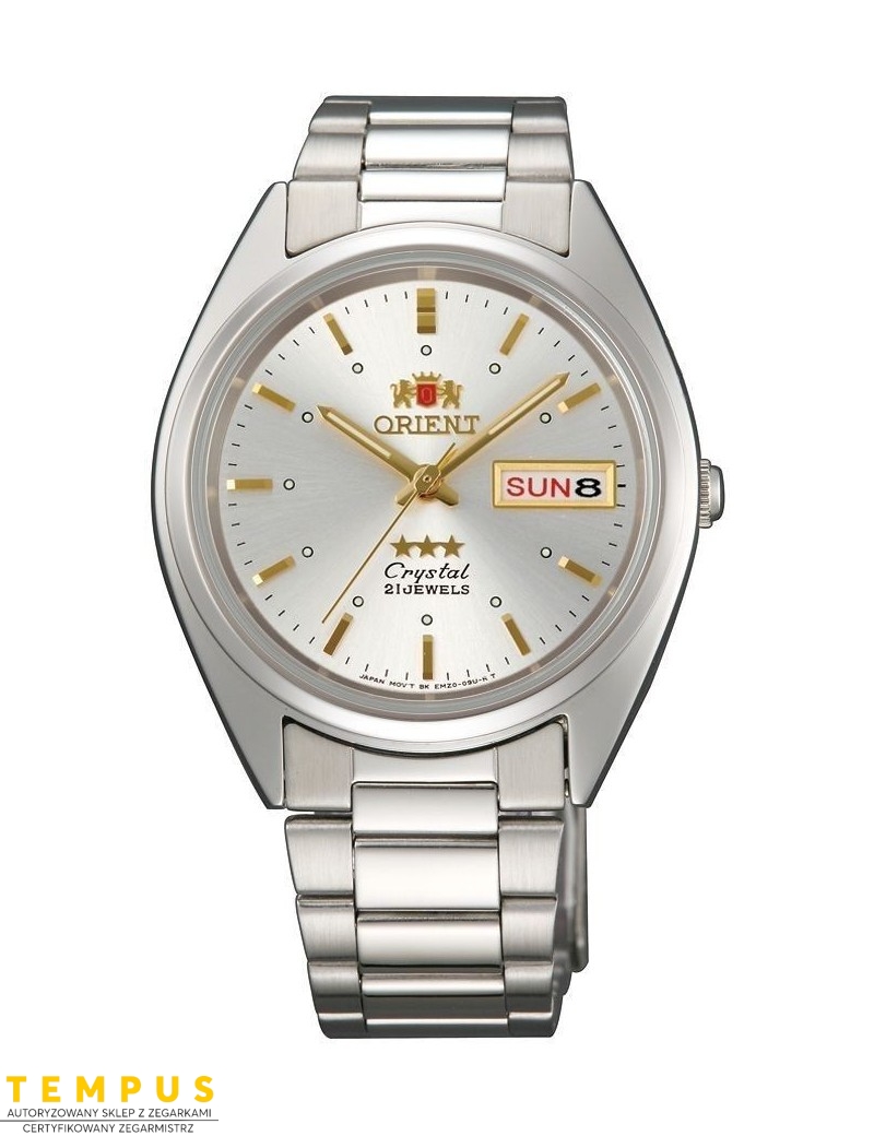Zegarek klasyczny, elegancki męski, unisex Orient FAB00005W9 Three Stars Crystal - Zegarki ORIENT Zegarek klasyczny, elegancki męski, unisex Orient FAB00005W9 Three Stars Crystal - Zegarki ORIENT