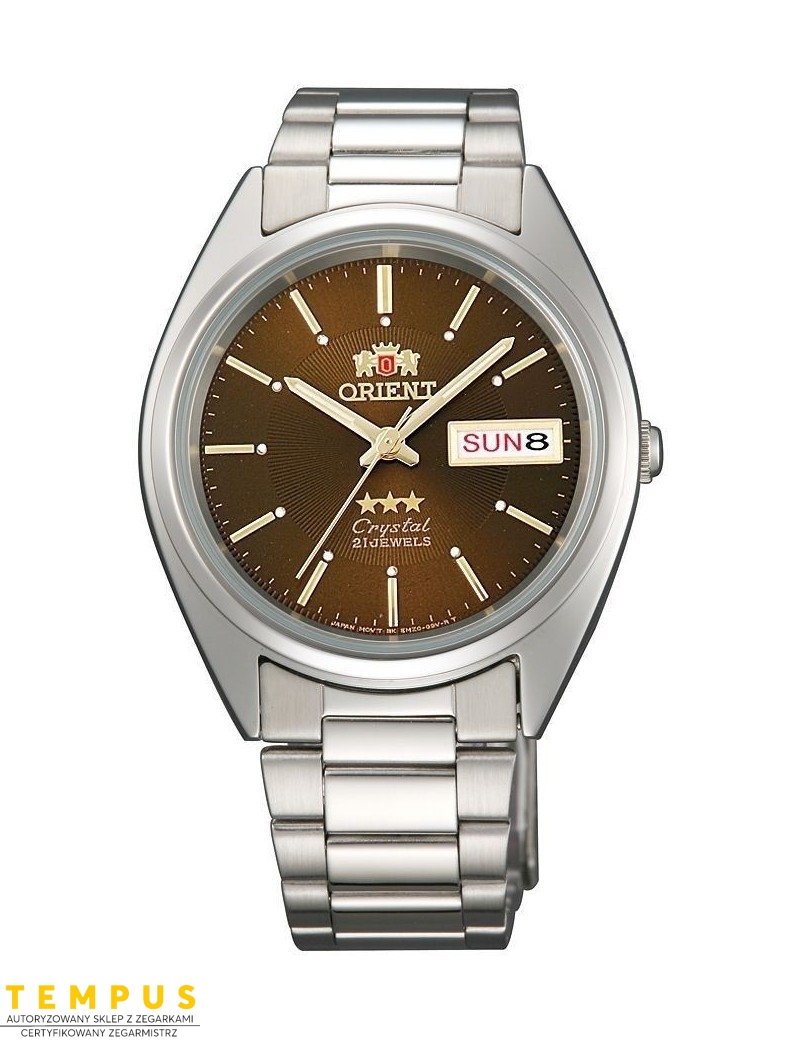 Zegarek klasyczny, elegancki męski, unisex Orient FAB00006T9 Three Stars Crystal - Zegarki ORIENT Zegarek klasyczny, elegancki męski, unisex Orient FAB00006T9 Three Stars Crystal - Zegarki ORIENT