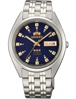 Zegarek klasyczny, elegancki męski, unisex Orient FAB00009D9 Three Stars Crystal - Zegarki ORIENT