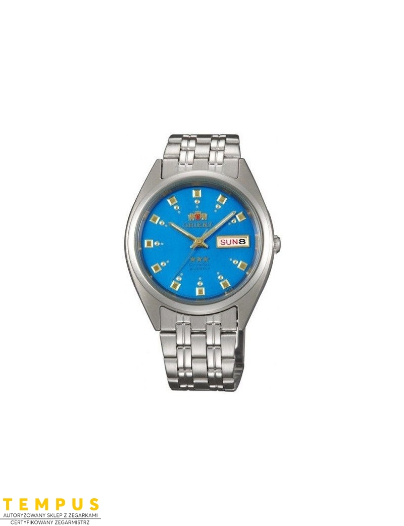 Zegarek klasyczny, elegancki męski, unisex Orient FAB00009L9 Three Stars Crystal - Zegarki ORIENT
