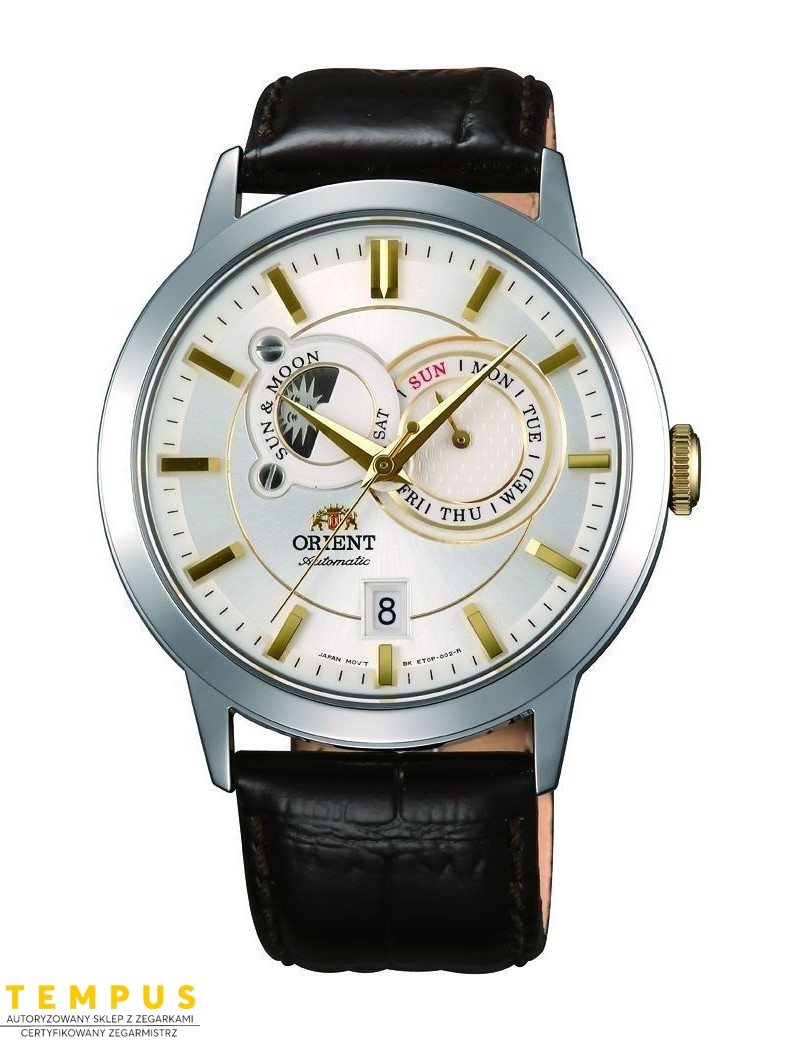 Zegarek klasyczny męski Orient FET0P004W0 Sun & Moon Automatic - Zegarki ORIENT Zegarek klasyczny męski Orient FET0P004W0 Sun & Moon Automatic - Zegarki ORIENT