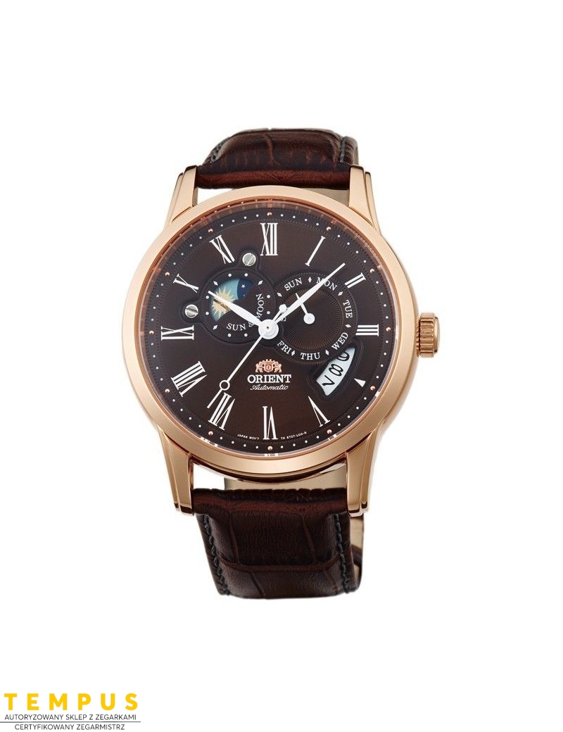 Zegarek męski Orient FET0T003T0 Sun and Moon Automatic - Zegarki ORIENT