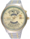 Zegarek klasyczny męski Orient FEU00000CW Perpetual Calendar World Time Automatic - Zegarki ORIENT