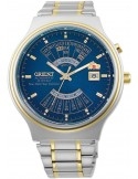 Zegarek klasyczny męski Orient FEU00000DW Perpetual Calendar World Time Automatic - Zegarki ORIENT