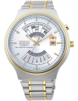 Zegarek klasyczny męski Orient FEU00000WW Perpetual Calendar World Time Automatic - Zegarki ORIENT