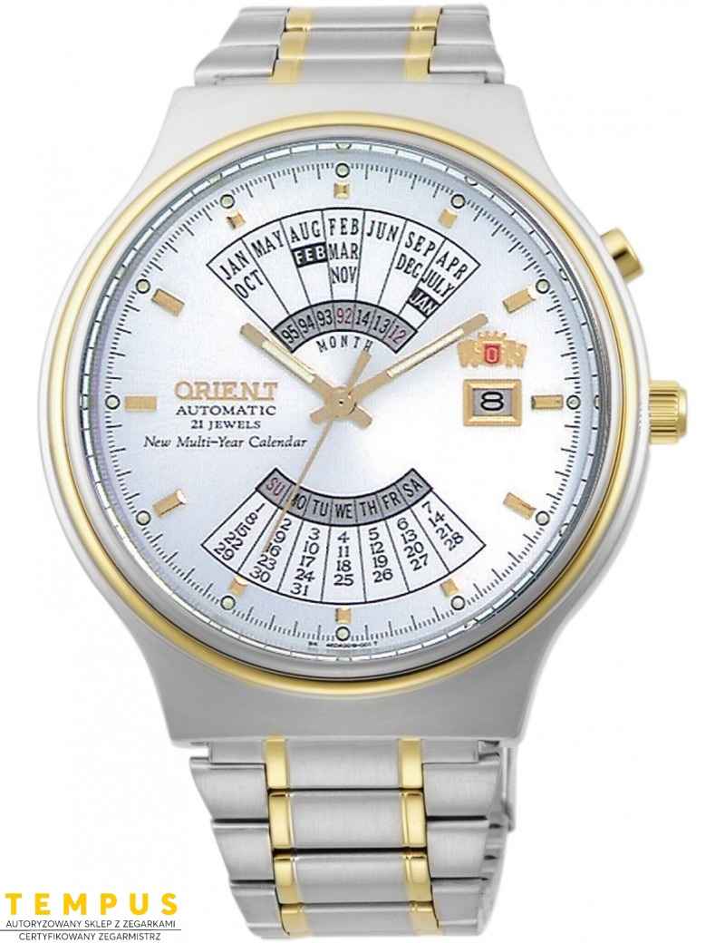 Zegarek klasyczny męski Orient FEU00000WW Perpetual Calendar World Time Automatic - Zegarki ORIENT Zegarek klasyczny męski Orient FEU00000WW Perpetual Calendar World Time Automatic - Zegarki ORIENT