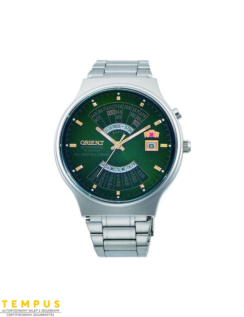Zegarek klasyczny męski Orient FEU00002FW Perpetual Calendar World Time Automatic - Zegarki ORIENT Zegarek klasyczny męski Orient FEU00002FW Perpetual Calendar World Time Automatic - Zegarki ORIENT