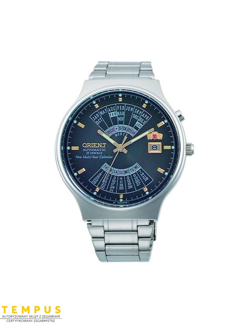 Zegarek klasyczny męski Orient FEU00002TW Perpetual Calendar World Time Automatic - Zegarki ORIENT Zegarek klasyczny męski Orient FEU00002TW Perpetual Calendar World Time Automatic - Zegarki ORIENT
