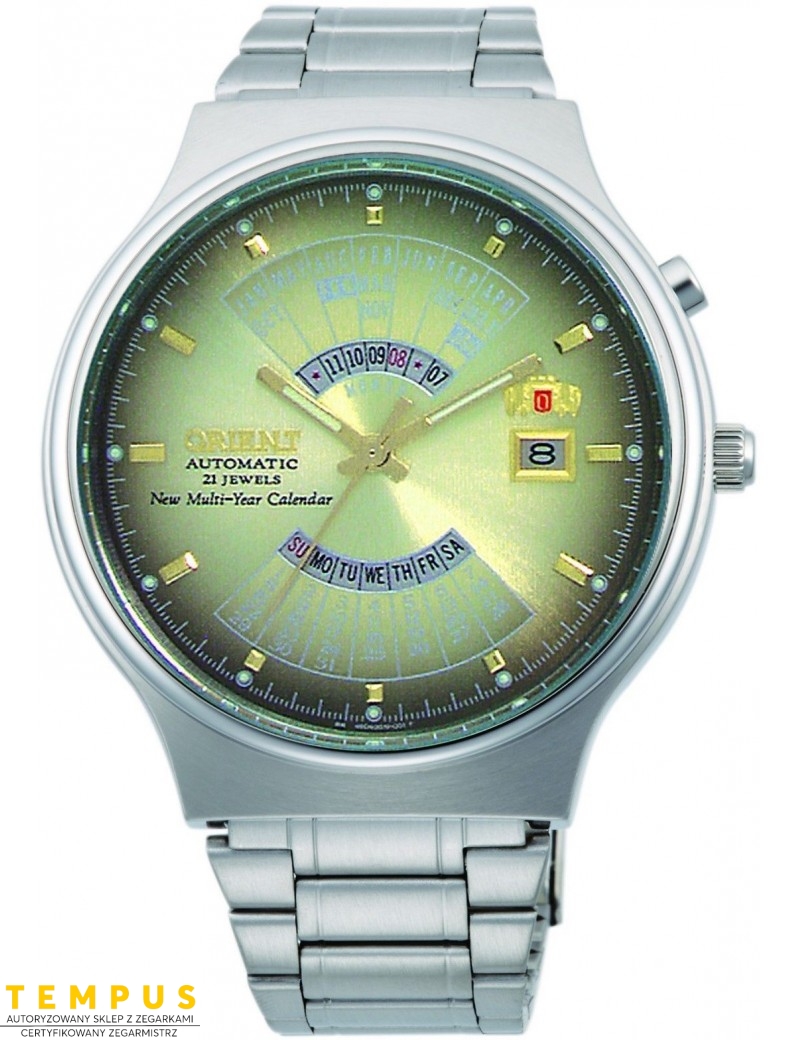 Zegarek klasyczny męski Orient FEU00002UW Perpetual Calendar World Time Automatic - Zegarki ORIENT Zegarek klasyczny męski Orient FEU00002UW Perpetual Calendar World Time Automatic - Zegarki ORIENT