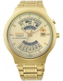 Zegarek klasyczny męski Orient FEU00008CW Perpetual Calendar World Time Automatic - Zegarki ORIENT