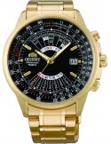 Zegarek klasyczny męski Orient FEU07001BX Perpetual Calendar World Time Automatic - Zegarki ORIENT