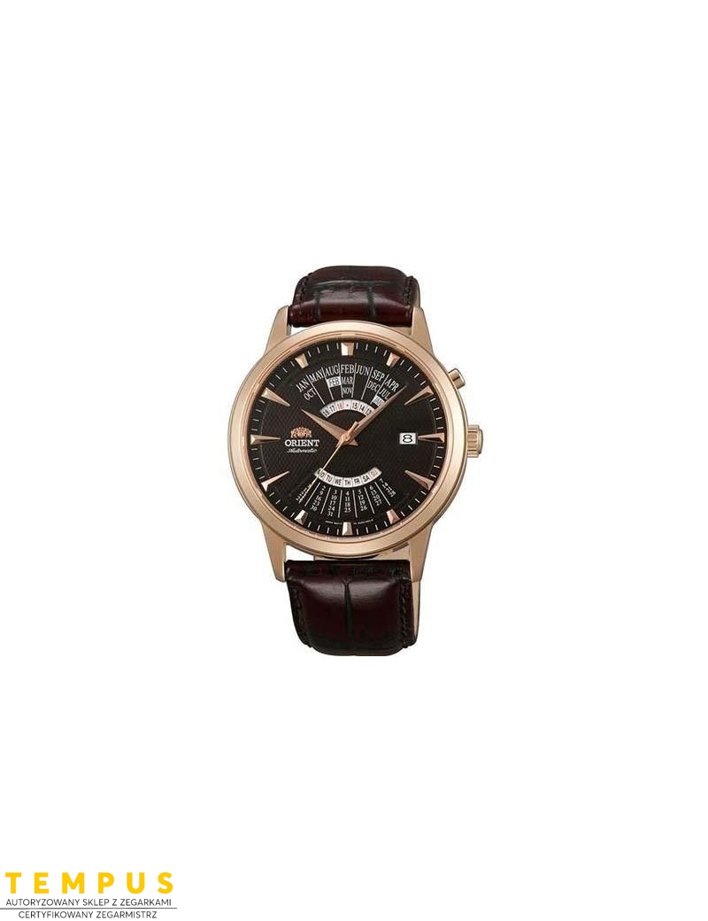 Zegarek klasyczny męski Orient FEU0A001TH Perpetual Calendar World Time Automatic - Zegarki ORIENT Zegarek klasyczny męski Orient FEU0A001TH Perpetual Calendar World Time Automatic - Zegarki ORIENT