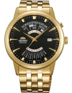 Zegarek klasyczny męski Orient FEU0A002BH Perpetual Calendar World Time Automatic - Zegarki ORIENT