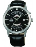 Zegarek klasyczny męski Orient FEU0A004BH Perpetual Calendar World Time Automatic - Zegarki ORIENT