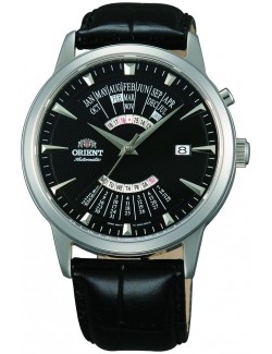 Zegarek klasyczny męski Orient FEU0A004BH Perpetual Calendar World Time Automatic - Zegarki ORIENT