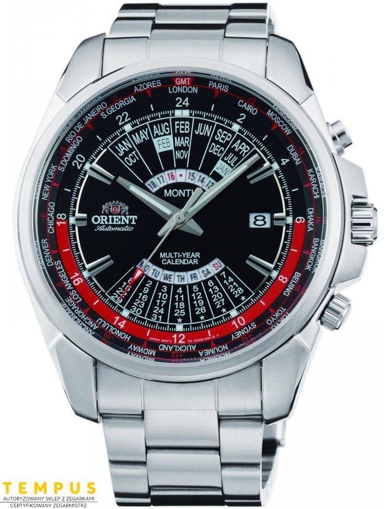 Zegarek sportowy męski Orient FEU0B001BH Multi-Year Calendar - Zegarki ORIENT Zegarek sportowy męski Orient FEU0B001BH Multi-Year Calendar - Zegarki ORIENT