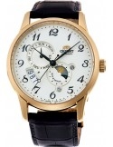 Zegarek elegancki męski Orient RA-AK0002S10B Sun & Moon Automatic - Zegarki ORIENT