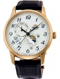 Zegarek elegancki męski Orient RA-AK0002S10B Sun & Moon Automatic - Zegarki ORIENT
