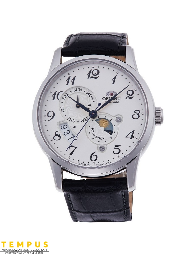 Zegarek elegancki męski Orient RA-AK0003S10B Sun & Moon Automatic - Zegarki ORIENT Zegarek elegancki męski Orient RA-AK0003S10B Sun & Moon Automatic - Zegarki ORIENT
