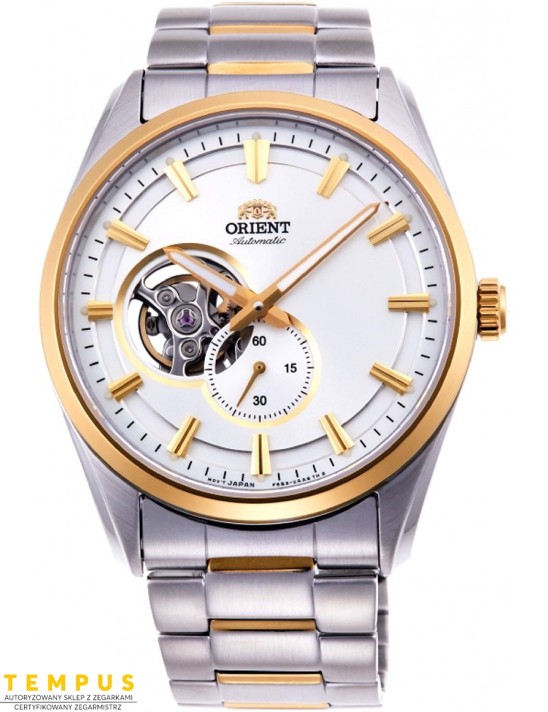 Zegarek klasyczny męski Orient Contemporary Mechanical Open Heart RA-AR0001S10B - Zegarki ORIENT