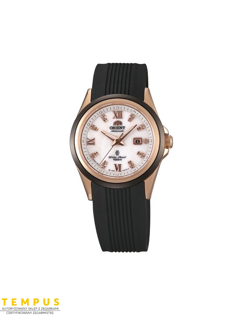 Zegarek klasyczny, casual damski Orient FNR1V002W0 Gem Automatic Crystal Accent - Zegarki ORIENT