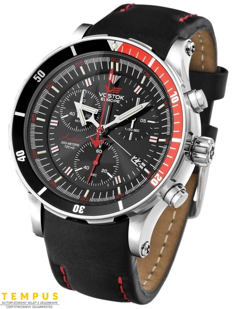 Zegarek sportowy męski Vostok Europe ANCHAR K162 Submarine 6S30-5105201 - Zegarki VOSTOK EUROPE
