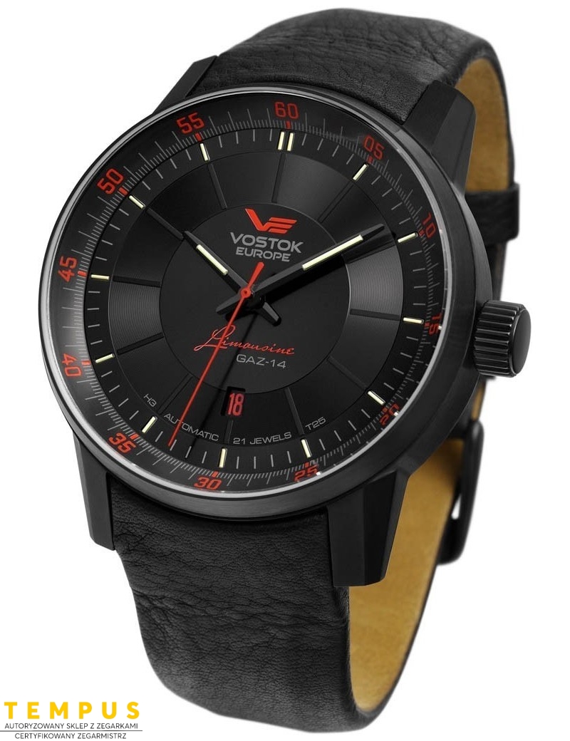 Zegarek casual męski Vostok Europe GAZ-14 LIMOUSINE NH35A-5654140 - Zegarki VOSTOK EUROPE Zegarek casual męski Vostok Europe GAZ-14 LIMOUSINE NH35A-5654140 - Zegarki VOSTOK EUROPE